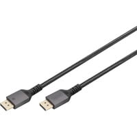 Digitus DisplayPort 1.4 Premium tilslutningskabel, UHD 8K Sort/grå