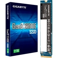 GIGABYTE Gen3 2500E SSD 2TB M.2 PCI Express 3.0 NVMe 3D NAND, Solid state-drev 2 TB, M.2, 2400 MB/s