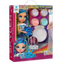 MGA Entertainment Rainbow Shimmers with Slime Fashion Doll - Skyler (blue), Dukke Rainbow High Rainbow Shimmers with Slime Fashion Doll - Skyler (blue), Mode dukke, Hunstik, 4 År, Dreng/Pige, 280 mm, Flerfarvet