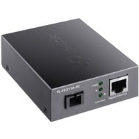 TP-Link TL-FC311A-20 netværksomformer til medie 1000 Mbit/s 1550 nm Enkeltilstand Sort, Audio/video sender 1000 Mbit/s, IEEE 802.3, IEEE 802.3ab, IEEE 802.3i, IEEE 802.3u, IEEE 802.3x, IEEE 802.3z, Gigabit Ethernet, 10,100,1000 Mbit/s, 1000 Mbit/s, SC