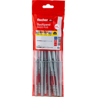 fischer Langskaftet rawlplug DuoXpand 8x100 FUS, Dyvel Lys grå/Rød