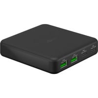 goobay USB-C multiport bordoplader, PD, GaN, 65 watt Sort