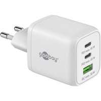 goobay USB-C nano hurtigoplader, PD, GaN, 65 watt Hvid