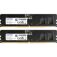 ADATA AD5U48008G-DT hukommelsesmodul 16 GB 2 x 8 GB DDR5 Sort, 16 GB, 2 x 8 GB, DDR5, 4800 MHz, 288-pin DIMM