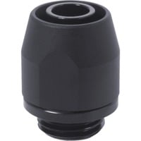 Alphacool HF monteringsdyse TPV metal - 12,7/7,6mm lige - sort, Forbindelse Sort