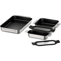 Bosch HEZ9FF040 ovndel & tilbehør Bagesæt Rustfrit stål, Stegepande sæt rustfrit stål/Sort, Bagesæt, Bosch, Ovn, Rustfrit stål, 3 stk