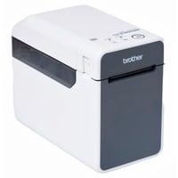 Brother TD-2125NWB etiketprinter Direkte termisk 203 x 203 dpi 152,4 mm/sek. Ledningsført Ethernet LAN Wi-Fi Bluetooth Hvid/grå, Direkte termisk, 203 x 203 dpi, 152,4 mm/sek., Ledningsført, Sort, Hvid