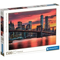Clementoni High Quality Collection EAST RIVER AT DUSK Puslespil 1500 stk By 1500 stk, By, 10 År
