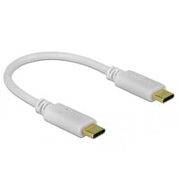 DeLOCK USB opladerkabel, USB-C stik > USB-C stik Hvid
