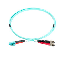 Digitus LWL patchkabel, duplex, LC > ST stik, multimode OM3 Turkis