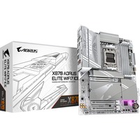 GIGABYTE X870 AORUS ELITE WIFI7 ICE AMD X870 Sokkel AM5 ATX, Bundkort Sølv, AMD, Sokkel AM5, AMD Ryzen 7000 Series, AMD Ryzen 8000 Series, AMD Ryzen 9000 Series, Sokkel AM5, 256 GB, DDR5-SDRAM