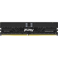 Kingston FURY FURY 32 GB 5600 MT/s DDR5 ECC Reg CL28 DIMM Renegade Pro EXPO, Hukommelse Sort, 32 GB, 1 x 32 GB, DDR5, 288-pin DIMM, Sort