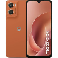 Motorola moto g06 17,5 cm (6.88") Dual SIM Android 15 4G USB Type-C 4 GB 256 GB 5200 mAh Orange, Mobiltelefon Orange, 17,5 cm (6.88"), 4 GB, 256 GB, 50 MP, Android 15, Orange