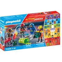 PLAYMOBIL My Figures: Brandvæsen, Bygge legetøj 