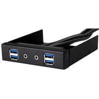 SilverStone FP32-E interface-kort/adapter Intern USB 3.2 Gen 1 (3.1 Gen 1), Frontpanel Sort, Parallel, USB 3.2 Gen 1 (3.1 Gen 1), Audio in, Auoio out, Sort, 101,6 mm, 120 mm