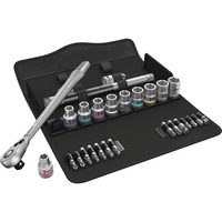 Wera 8100 SC 11 Zyklop Metal-skraldesæt, tommer, 1/2", Værktøjssæt Sort/Grøn
