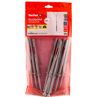 fischer Langskaftet rawlplug DuoXpand 10x140 FUS, Dyvel Lys grå/Rød