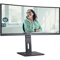 AOC CU34P3CV, LED-skærm Sort