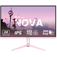 Arozzi Nova 24T1K200, Gaming Skærm Pink