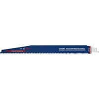 Bosch 2 608 900 402 stiksav, rullesav & sabelsavklinge Saber savklinge Karbid 10 stk Saber savklinge, Hårdt træ, Træ med søm, Karbid, Blå, Rød, 25 cm, 5-7