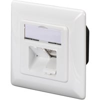 Digitus CAT.6A dataudtag, påbygget, afskærmet, 2x RJ-45 LSA, Samledåse Hvid