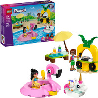 LEGO Poolparty med enhjørning og flamingo, Bygge legetøj Byggesæt, 5 År, Plast, 99 stk, 162 g