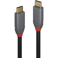 Lindy USB 3.2 type C kabel, 5A PD, Anthra Line grå
