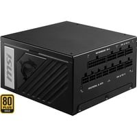 MSI MPG A1000G enhed til strømforsyning 1000 W 20+4 pin ATX ATX Sort, PC strømforsyning Sort, 1000 W, 100 - 240 V, 50 - 60 Hz, 13.0/6.5 A, 1000 W, 120 W