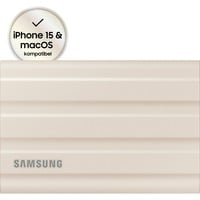 Samsung MU-PE2T0K 2 TB USB Type-C 3.2 Gen 2 (3.1 Gen 2) Beige, Solid state-drev Beige, 2 TB, USB Type-C, 3.2 Gen 2 (3.1 Gen 2), 1050 MB/s, Beskyttelse af adgangskode, Beige
