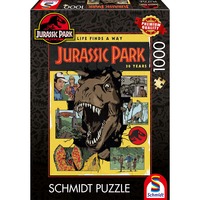Schmidt Spiele Jurassic Park: 30 år Jurassic Park - Livet finder en vej, Puslespil 