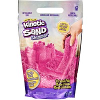 Spin Master KNS RFL 2lb ShmrSdCrystal Pink GML, sand til leg Kinetic Sand KNS RFL 2lb ShmrSdCrystal Pink GML, Kinetisk sand til børn, 3 År, Ikke giftig, Lyserød