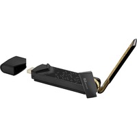 ASUS USB-AX56 WLAN 1775 Mbit/s, Wi-Fi-adapter Sort/Guld, Trådløs, USB, WLAN, 1775 Mbit/s, Sort, Guld