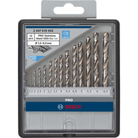 Bosch 2 607 019 926 borehoved Boresæt 13 stk, Drill bit sæt Boremaskine, Boresæt, Rustfrit stål, Stål, 135°, Cobalt Alloy High-Speed Steel (HSS-Co), 13 stk