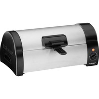 Cloer 3080 toaster ovn Sort, Rustfrit stål, Brødrister Sølv/Sort, Sort, Rustfrit stål, Dreje, Plast, Rustfrit stål, 1 hylder, 1,01 m, 570 W