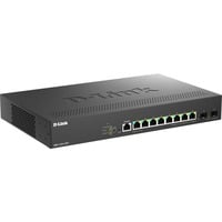 D-Link DMS-1250-10SP/E netværksswitch Administreret 2.5G Ethernet (100/1000/2500) Strøm over Ethernet (PoE) Sort Sort, Administreret, 2.5G Ethernet (100/1000/2500), Strøm over Ethernet (PoE), Stativ-montering
