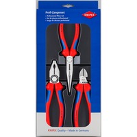 KNIPEX 00 20 11 tang Tangsæt, tang sæt Blå, Tangsæt, Stål, Polypropylen (PP), Blå/rød, 810 g