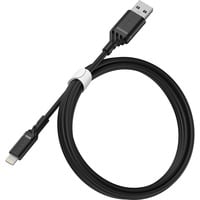 Otterbox USB 2.0 adapterkabel, USB-A stik > Lightning stik Sort