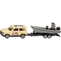 SIKU BLISTER Land Rover Defender "Safari" med båd, Model køretøj 