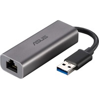 ASUS USB-C2500 Ethernet, Adapter grå, Ledningsført, USB, Ethernet