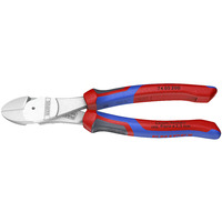 KNIPEX Kraftig sidelægningsskærer 74 05 200, Skære tang Rød/Blå