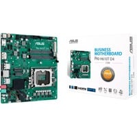 ASUS Pro H610T D4-CSM Intel H610 LGA 1700 mini ITX, Bundkort Intel, LGA 1700, Intel® Celeron®, Intel® Core™ i3, Intel® Core™ i5, Intel® Core™ i7, Intel® Core™ i9, Intel® Pentium®, DDR4-SDRAM, 64 GB, SO-DIMM