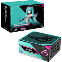 ASUS ROG Thor 1200W Platinum III Hatsune Miku Edition, PC strømforsyning Sort