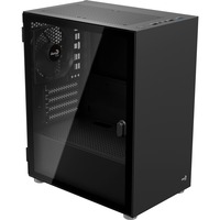 Aerocool CS111 Mini Tower Sort, Towerkabinet Sort, Mini Tower, PC, Sort, micro ATX, Mini-ITX, SPCC, Stål, Hjemme/kontor