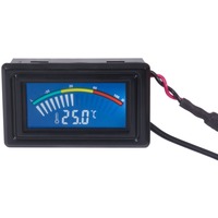 Alphacool Core temperatursensor G1/4 IG/IG med C/F display, Temperaturføler Sort
