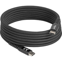 DeLOCK USB-C 2.0 kabel med magnetisk tekstilomslag Sort