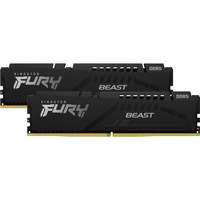 Kingston FURY FURY Beast 16GB 5200MT/s DDR5 CL40 DIMM (sæt med 2) Black, Hukommelse Sort, 16 GB, 2 x 8 GB, DDR5, 288-pin DIMM
