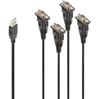 Lindy 42675 serielkabel Sort 0,94 m USB Type-A DB-9, Adapter Sort, Sort, 0,94 m, USB Type-A, DB-9, Hanstik, Hanstik