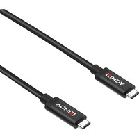 Lindy 43308 USB-kabel USB 3.2 Gen 2 (3.1 Gen 2) 5 m USB C 10 Gbit/sek. 60 W Sort Sort, 5 m, USB C, USB C, USB 3.2 Gen 2 (3.1 Gen 2), 10 Gbit/sek., Sort