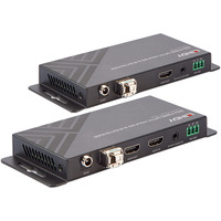 Lindy HDMI-forlænger med fiberoptik, HDMI-udvidelse forlænger Sort