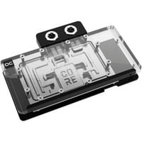 Alphacool Core RX 9070 XT Steel Legend, Vandkøling gennemsigtig/Chrome
